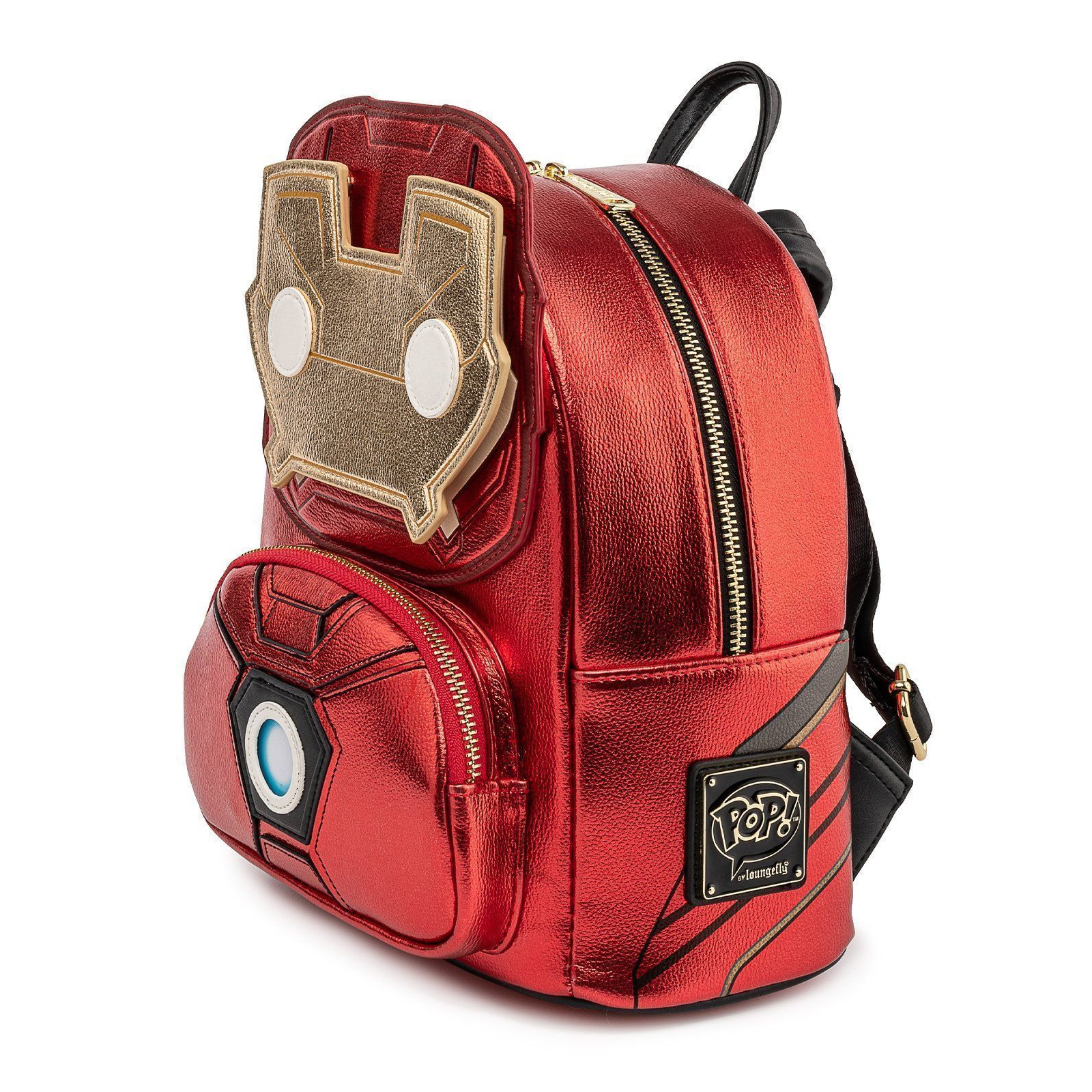 Рюкзак школьный Loungefly POP Marvel - Iron Man Light-Up Mini Backpack (MVBK0161) изображение 5