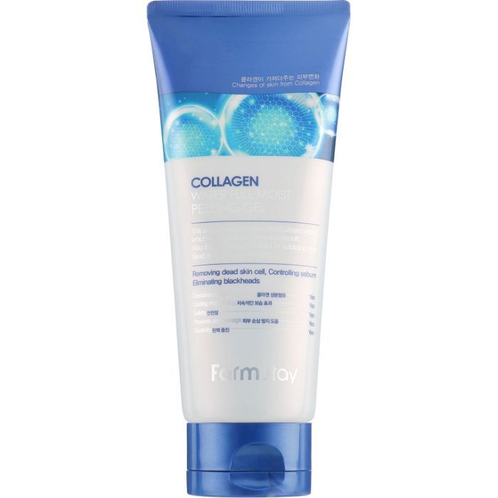 Пилинг для лица FarmStay Collagen Water Full Moist Peeling Gel С коллагеном 180 мл (8809809801786)