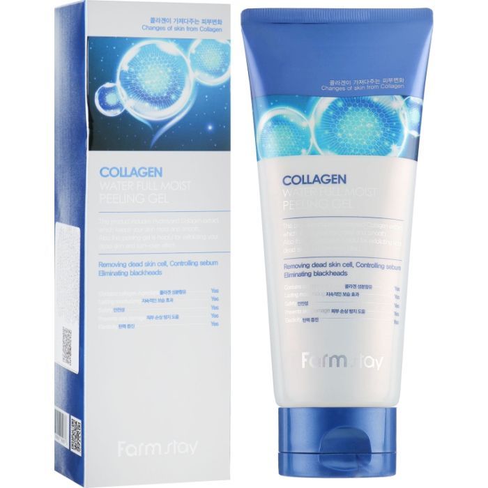 Пилинг для лица FarmStay Collagen Water Full Moist Peeling Gel С коллагеном 180 мл (8809809801786) изображение 2
