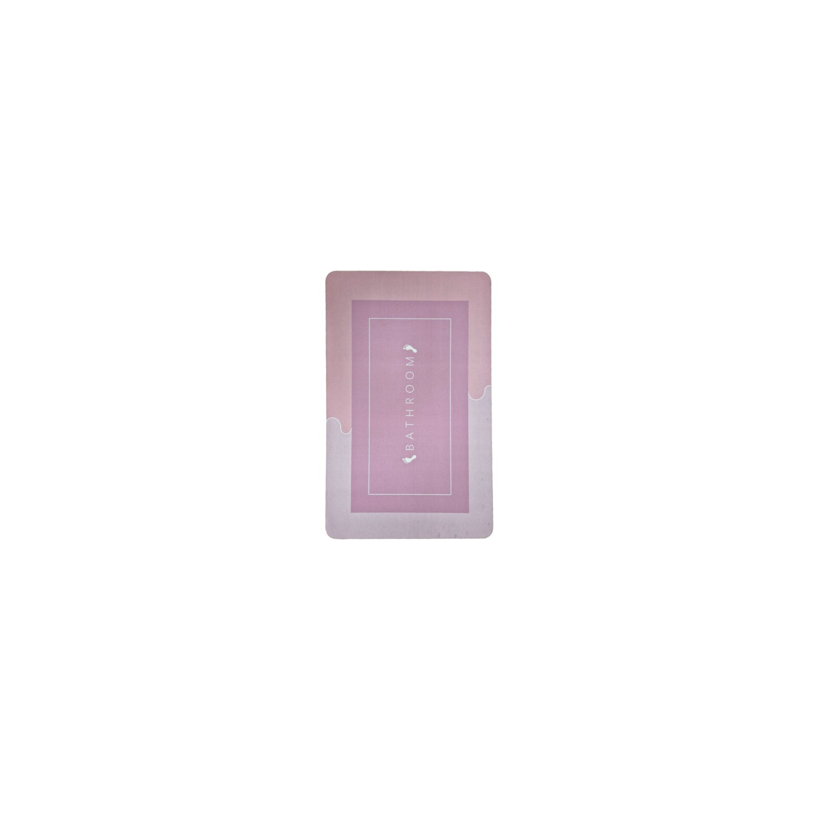 Коврик для ванной Stenson суперпоглощающий 40 х 60 см прямоугольный светло-розовый (R30937 l.pink) изображение 2