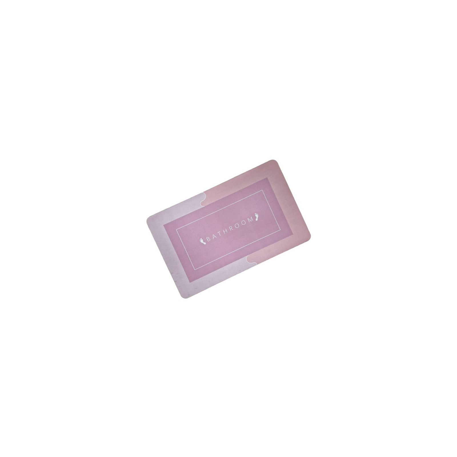 Коврик для ванной Stenson суперпоглощающий 40 х 60 см прямоугольный розовый (R30937 pink) изображение 3