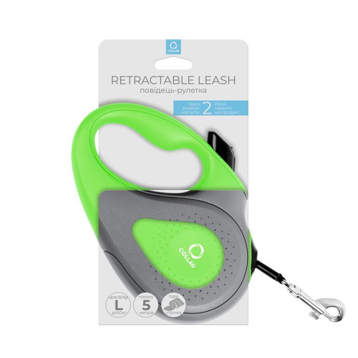 Поводок для собак Collar лента L до 50 кг 5 м голубой (81262) изображение 3