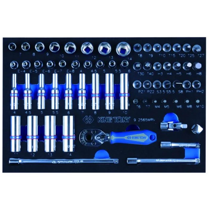 Набор инструментов KING TONY для тележки 259 шт. в ложементе (934-018MRVD) изображение 3