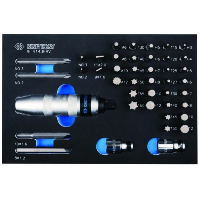 Набор инструментов KING TONY для тележки 259 шт. в ложементе (934-018MRVD) изображение 5