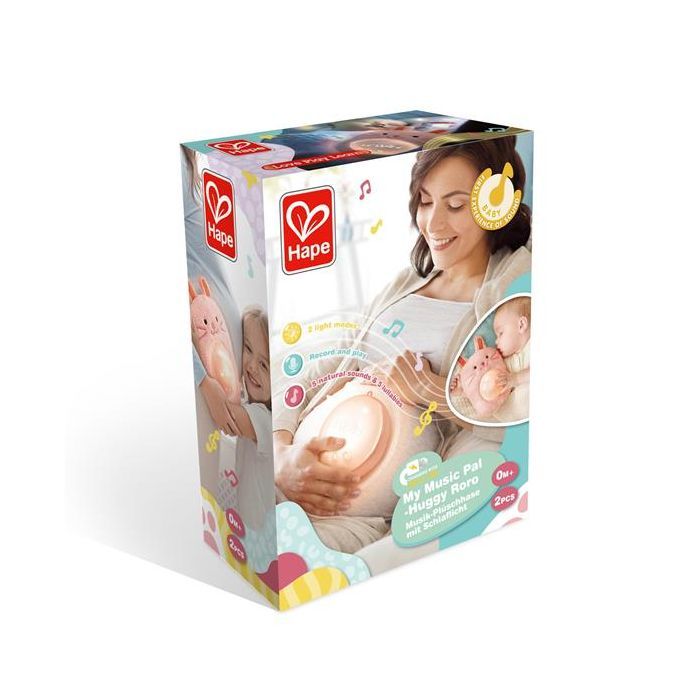 Ночник Hape Музыкальная игрушка-ночник Зайчик розовый (E0114) изображение 9