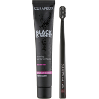 Photos - Other Cosmetics Curaprox Набір косметики  Black is White Зубна паста з активованим вугіллям 