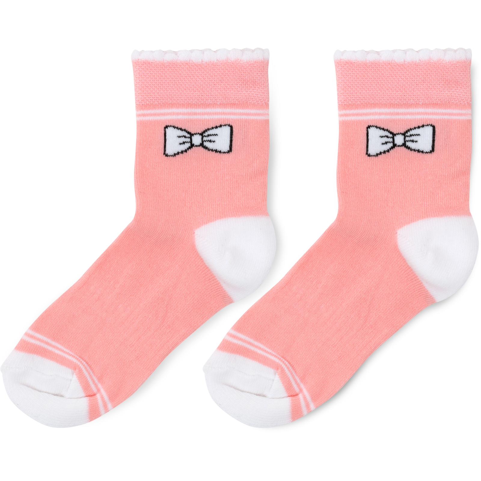 Шкарпетки дитячі BNM з бантиком (M0C0101-1271-7G-pink) зображення 3