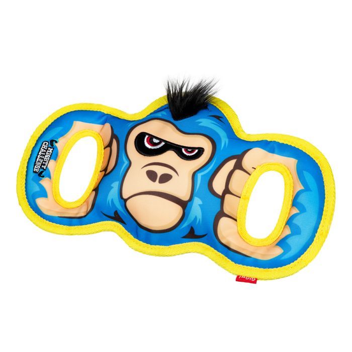 Игрушка для собак GiGwi Mighty Challenge Горилла с пищалкой 34 см (2234)