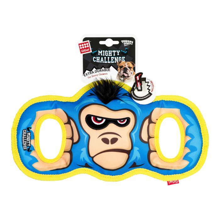 Игрушка для собак GiGwi Mighty Challenge Горилла с пищалкой 34 см (2234) изображение 2