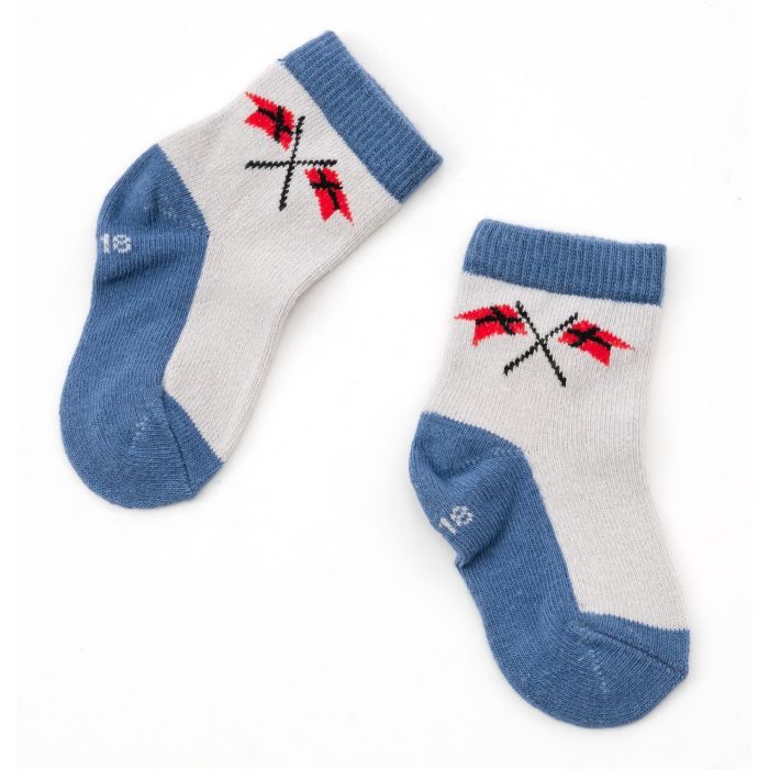 Шкарпетки дитячі UCS Socks з прапорцем (M0C0101-0816-1B-blue) зображення 3