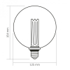 Лампочка Videx Filament 4W E27 1800K Smoke (VL-DI-G125FC1980S) зображення 3