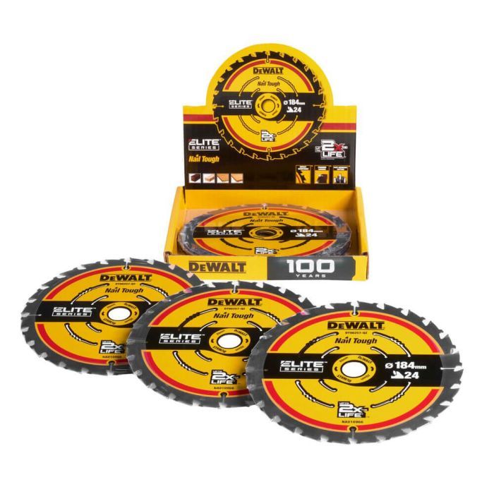 Круг отрезной DeWALT ELITE EXTREME, 184х16х24, угол заточки 18 гр., 10 шт. (DT10401_10)