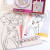 Набір для творчості Rosa Talent екосумка-розмальовка, Floral Girl А3 38х42см (4823098541202) зображення 3