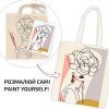 Набір для творчості Rosa Talent екосумка-розмальовка, Floral Girl А3 38х42см (4823098541202) зображення 4