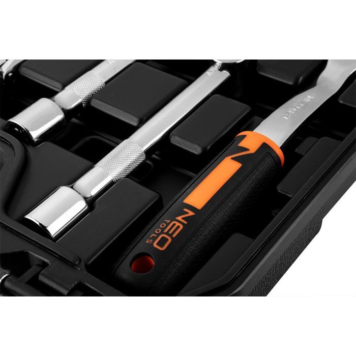 Набор инструментов Neo Tools 58шт, 1/2", CrV, кейс (10-042) изображение 5