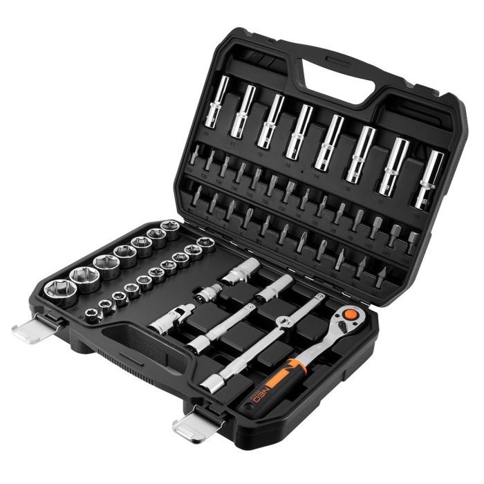 Набор инструментов Neo Tools 58шт, 1/2", CrV, кейс (10-042) изображение 7