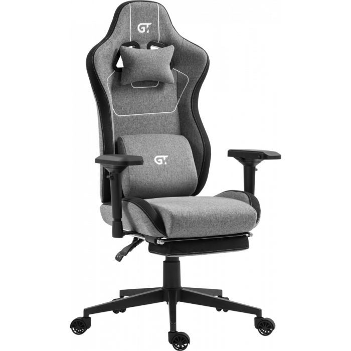 Крісло ігрове GT Racer X-2305 Gray/Black (X-2305 Fabric Gray/Black) зображення 2