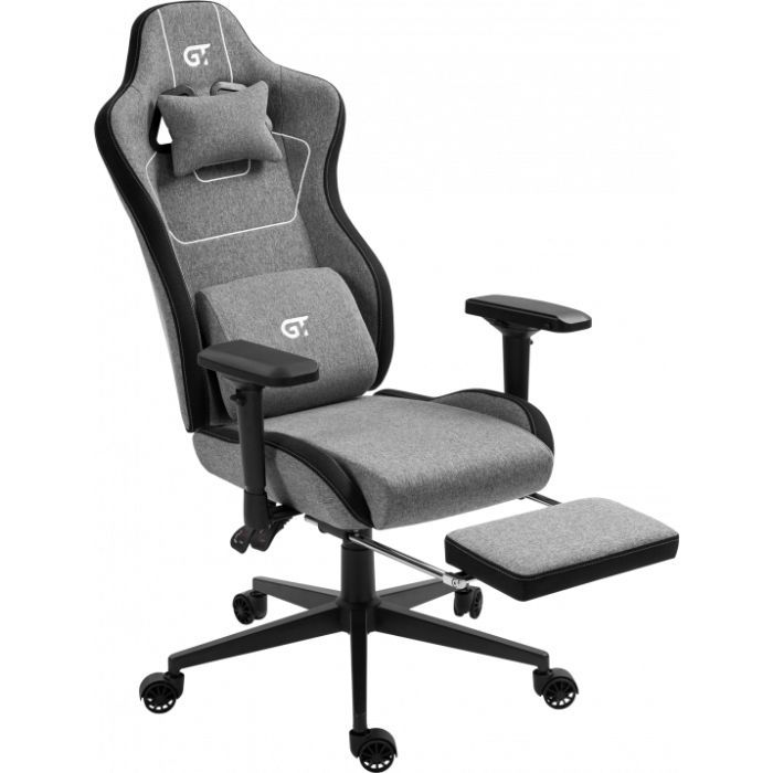Крісло ігрове GT Racer X-2305 Gray/Black (X-2305 Fabric Gray/Black) зображення 5