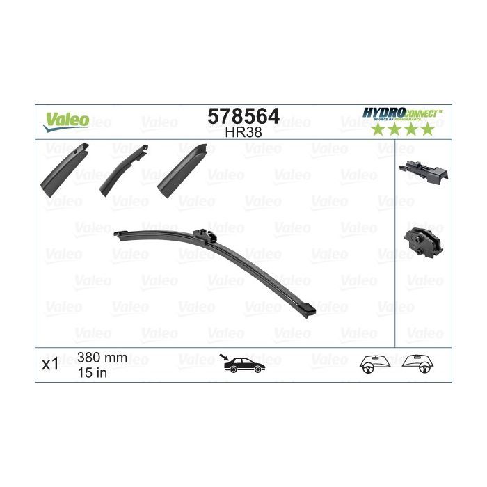 Щетка стеклоочистителя Valeo 578564 изображение 3