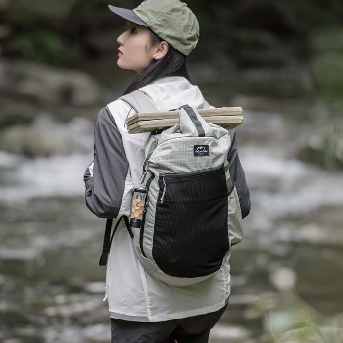 Рюкзак туристический Naturehike NH20BB206 20 л графіт в клітинку (6927595772751) изображение 6