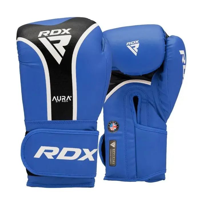 Боксерские перчатки RDX Aura Plus T-17 Black Golden 10 унцій (BGR-T17BGL-10OZ+)