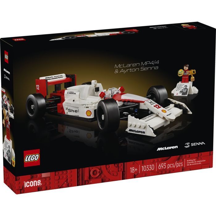 Конструктор LEGO Icons McLaren MP4/4 и Айртон Сенна (10330)