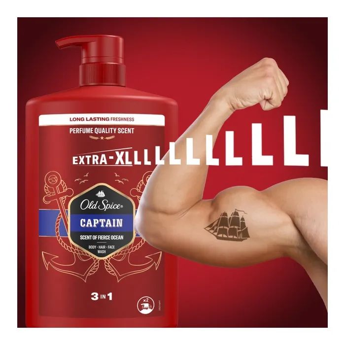 Гель для душа Old Spice Captain 400 мл (8001090965615/8700216859820) изображение 3