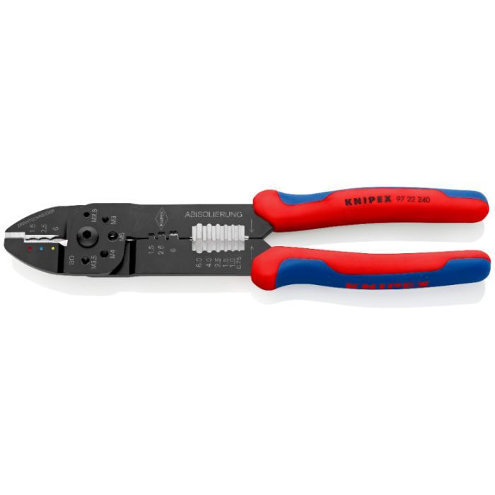 Знімач ізоляції KNIPEX універсальний для опрессовки та зачистки (97 22 240)