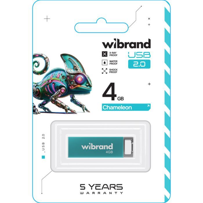 USB флеш накопичувач Wibrand 64GB Chameleon Red USB 2.0 (WI2.0/CH64U6R) зображення 2