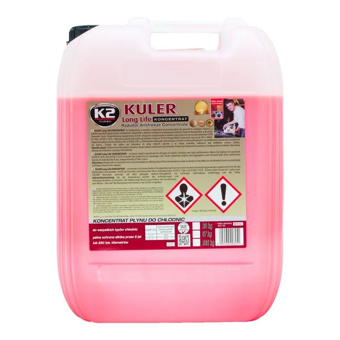 Антифриз K2 Kuler Long Life G12 червона концентрат 5 л (T215C)