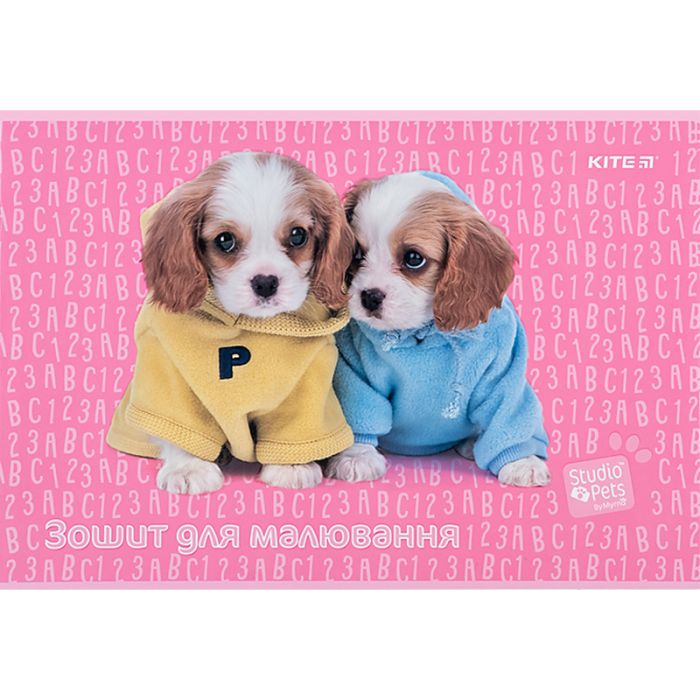 Альбом для рисования Kite Studio Pets, 12 листов (SP24-241) изображение 3