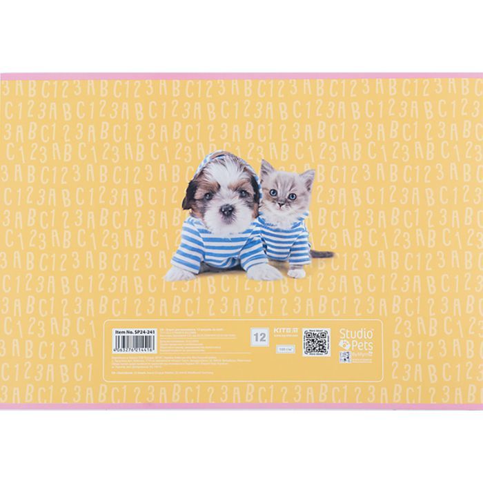 Альбом для малювання Kite Studio Pets, 12 аркушів (SP24-241) зображення 6