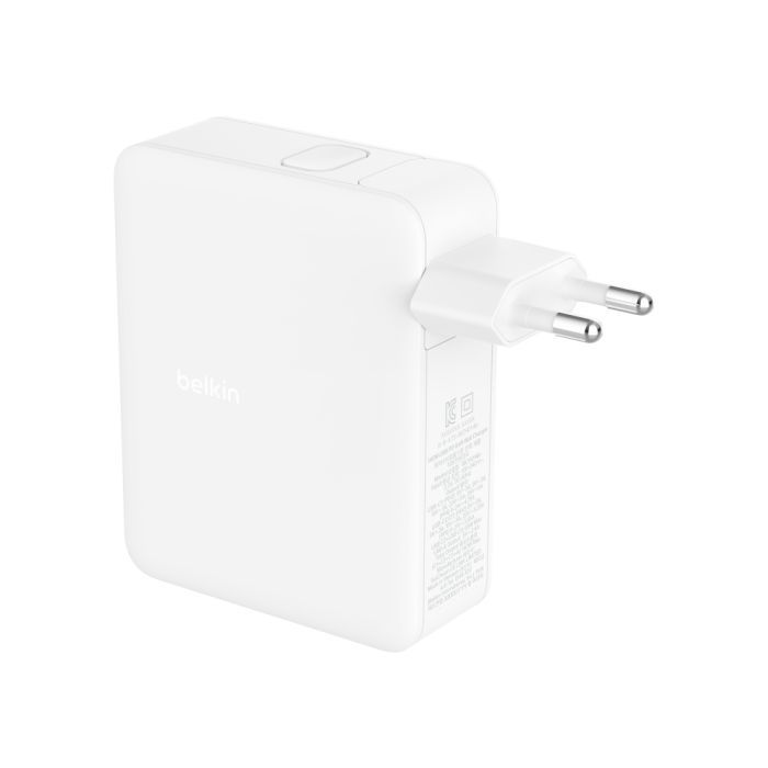 Зарядное устройство Belkin 140W 3хUSB-С GAN PD PPS USB-A White (WCH014BTWH) изображение 9