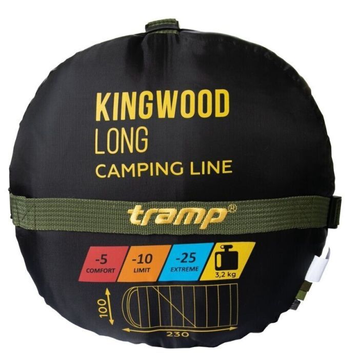 Спальний мішок Tramp_ Kingwood Long Olive/Grey L (UTRS-053L-L) зображення 11