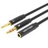 Кабель мультимедийный 3.5mm F to 2x3.5mm M (4pin) Vention (BBTBY)