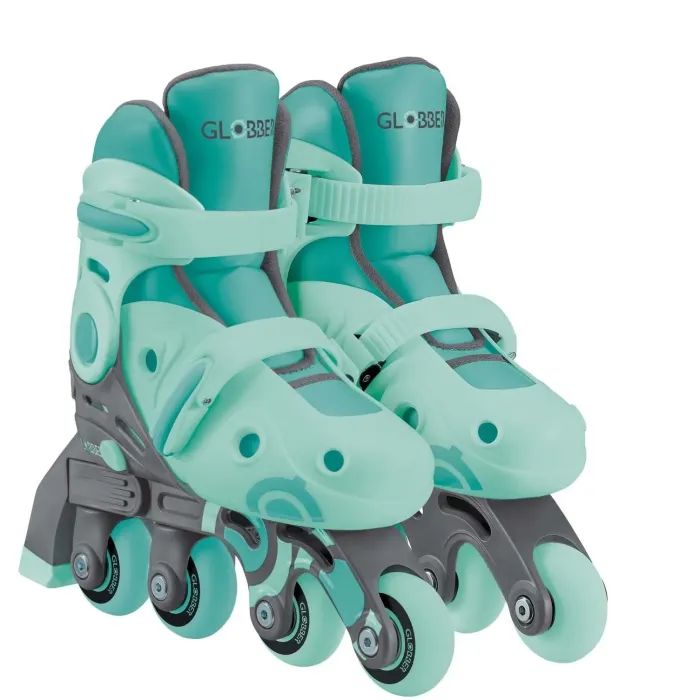 Роликові ковзани Globber 2в1 м'ятно-зелені р.30-33, до 60кг, 5+ (783-206)