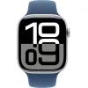 Смарт-годинник Apple Watch Series 10 GPS 46mm Silver Aluminium Case with Denim Sport Band - M/L (MWWM3QH/A) зображення 2