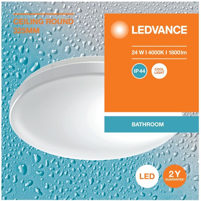 Світильник LEDVANCE CEILING ROUND 325 24W 840 IP44 (4099854105913) зображення 5