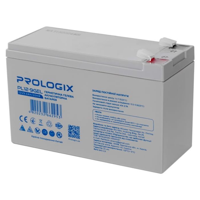 Батарея к ИБП Prologix 12V-9Ah GEL (PL12-9GEL) изображение 3