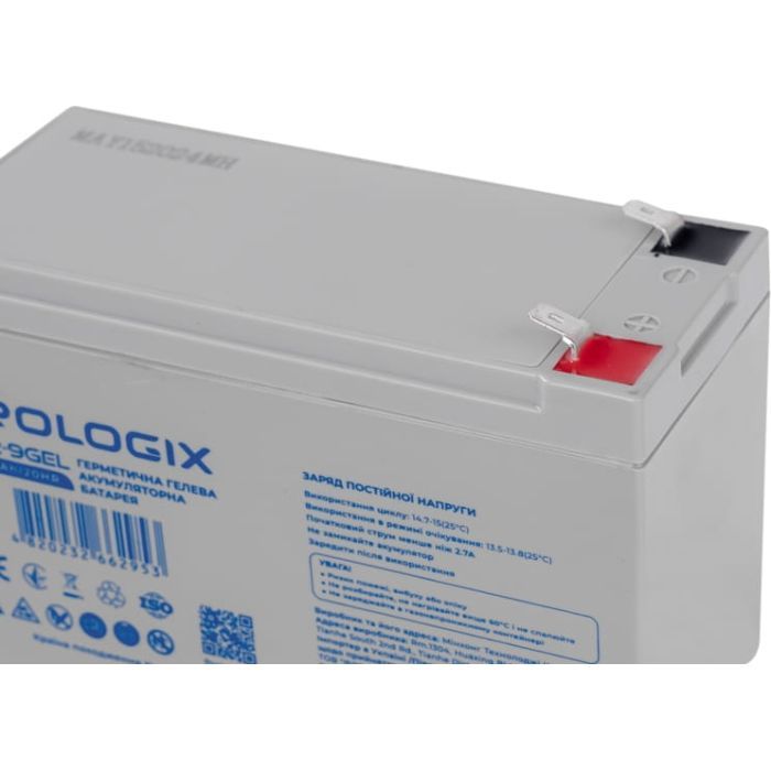 Батарея к ИБП Prologix 12V-9Ah GEL (PL12-9GEL) изображение 5