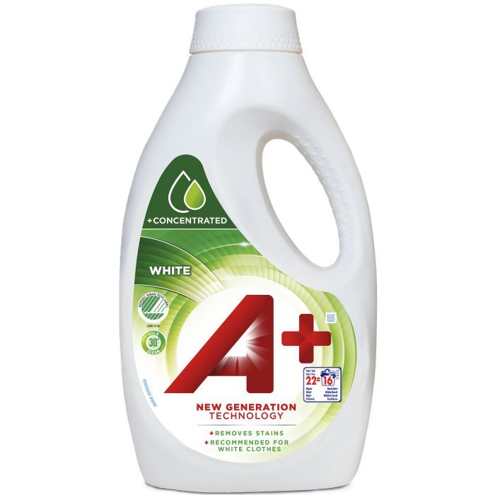 Гель для стирки A+ White Для белых тканей 880 мл (8435495810636)