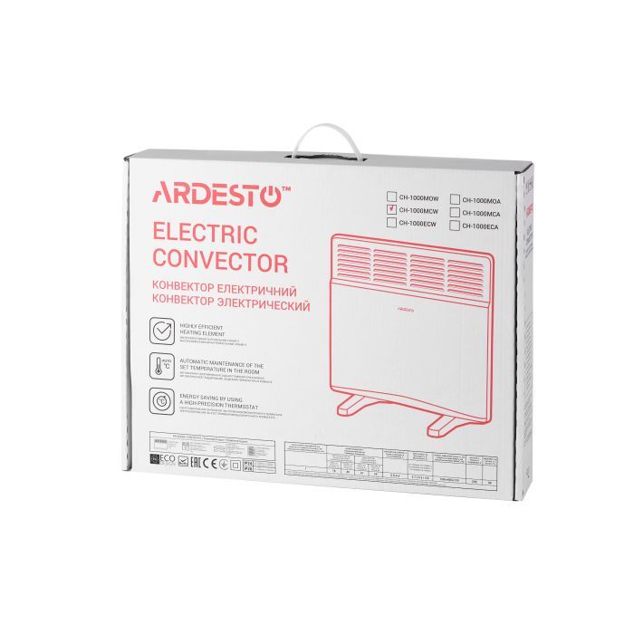 Обогреватель Ardesto CH-1000MCW изображение 8