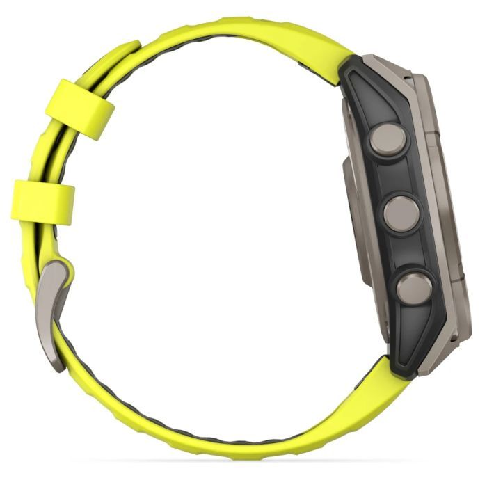 Смарт-годинник Garmin fenix 8 47mm,Saph Solar, BareTi/Graphite,AmpYe/GrphBnd (010-02906-21) зображення 4