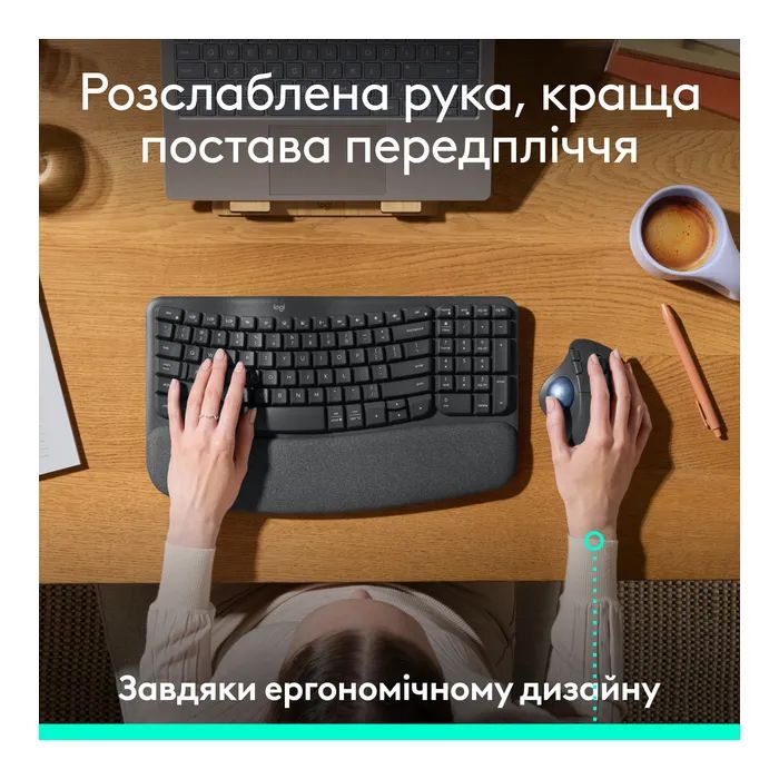 Мишка Logitech Ergo M575S Wireless Trackball Graphite (910-007029) зображення 3