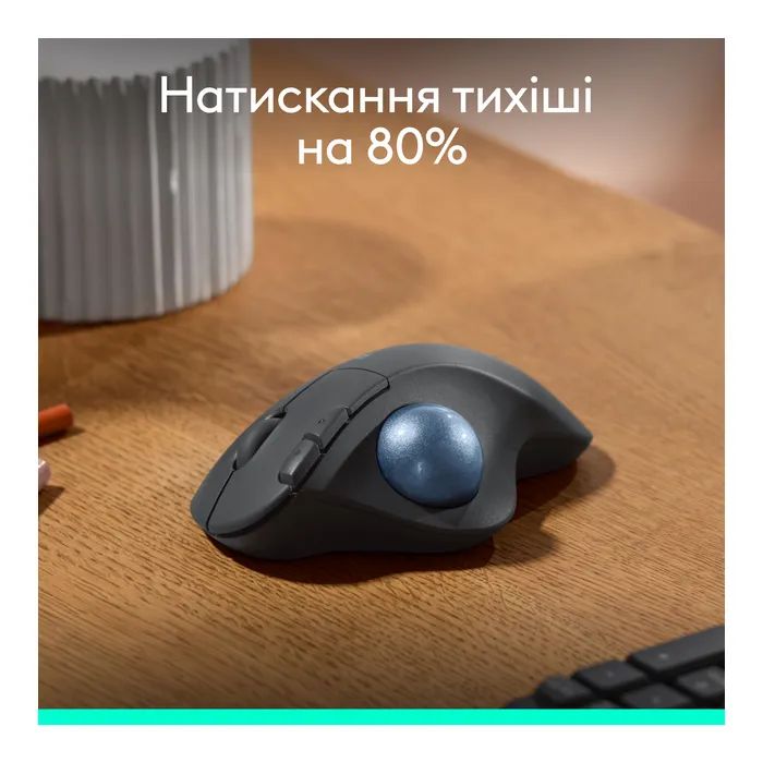 Мишка Logitech Ergo M575S Wireless Trackball Graphite (910-007029) зображення 7