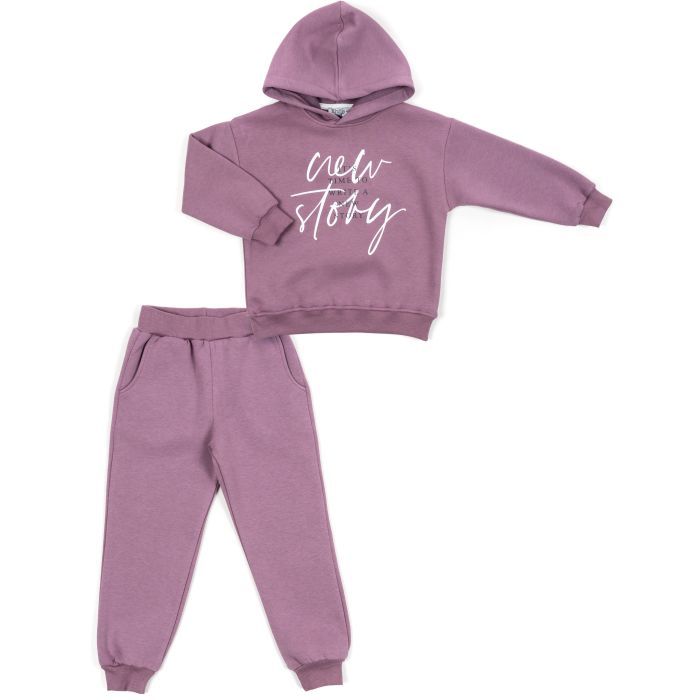 Спортивный костюм детский Smile флисовый (3561-134G-lilac)