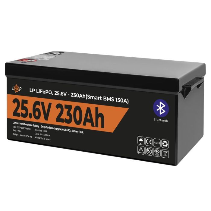 Батарея LiFePo4 LogicPower 25.6V - 230Ah (5888Wh) (30384) зображення 3