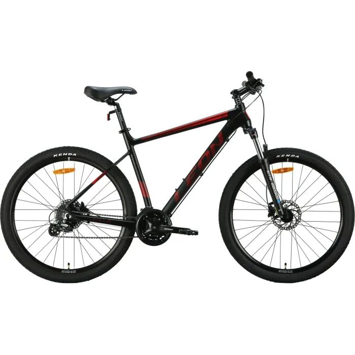 Велосипед Leon 27.5" XC 80 AM DD рама-20" Al чорний з червоним 2024 (OPS-LN-27.5-167)