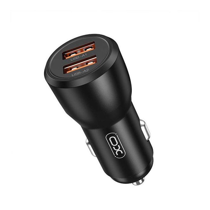 Зарядний пристрій XO CC55 QC3.0 18W (2USB/2.4A) + USB - Lightning + MicroUSB + Type-C Black (XO-CC55-BK) зображення 4