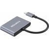 Концентратор Canyon hub DS-3 3in1 USB-C Dark Grey (CNS-TDS3) изображение 3